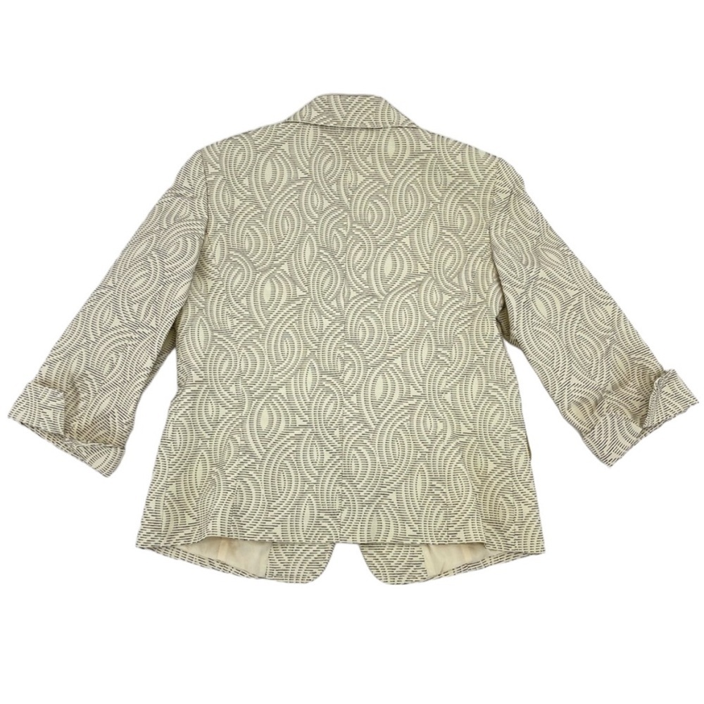 Lafayette 148 New York Jacket 10 Ivory & Black - Picture 8 of 12